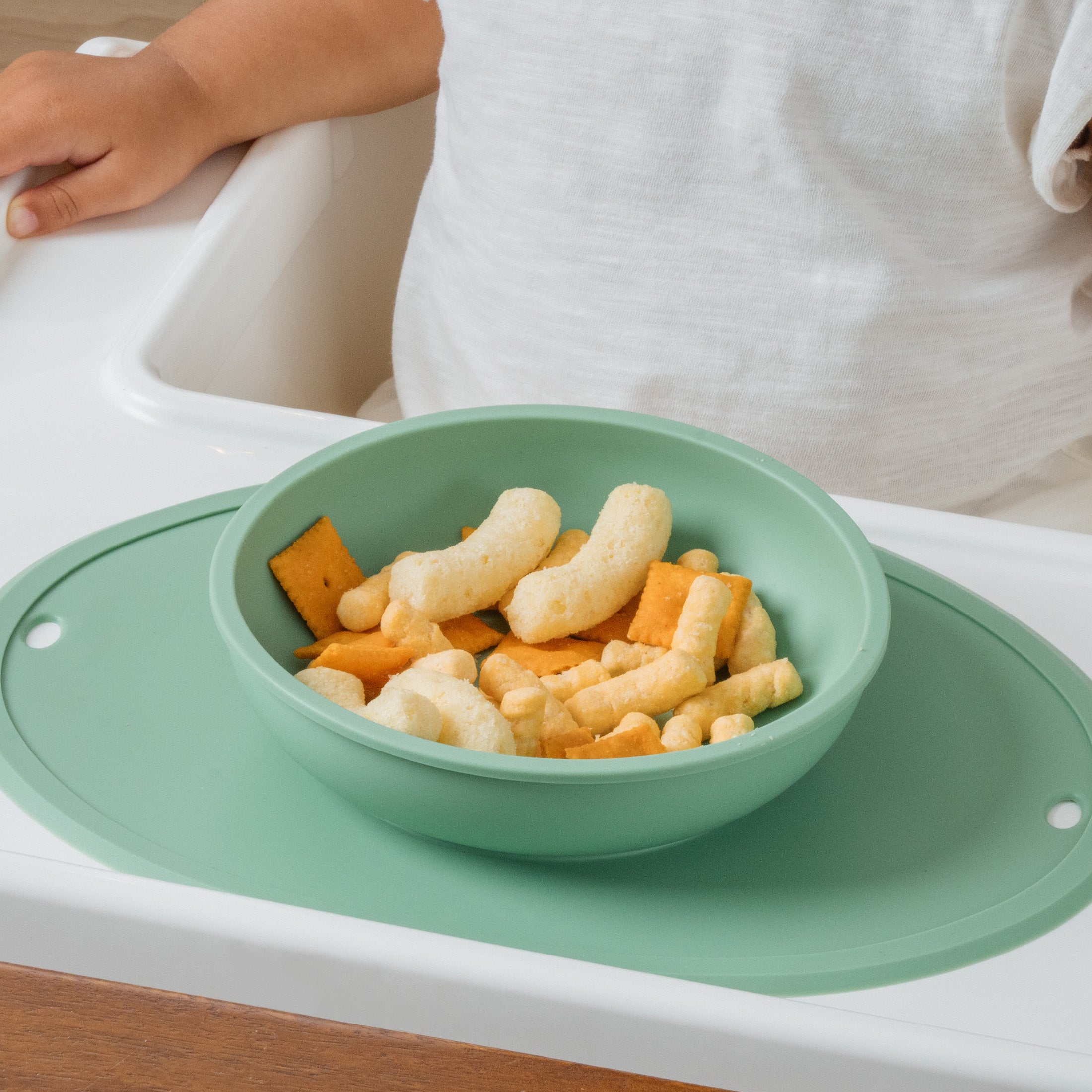 Bowl with Suction Placemat  - BPA Free - 100% Food-Grade Silicone - 6m+