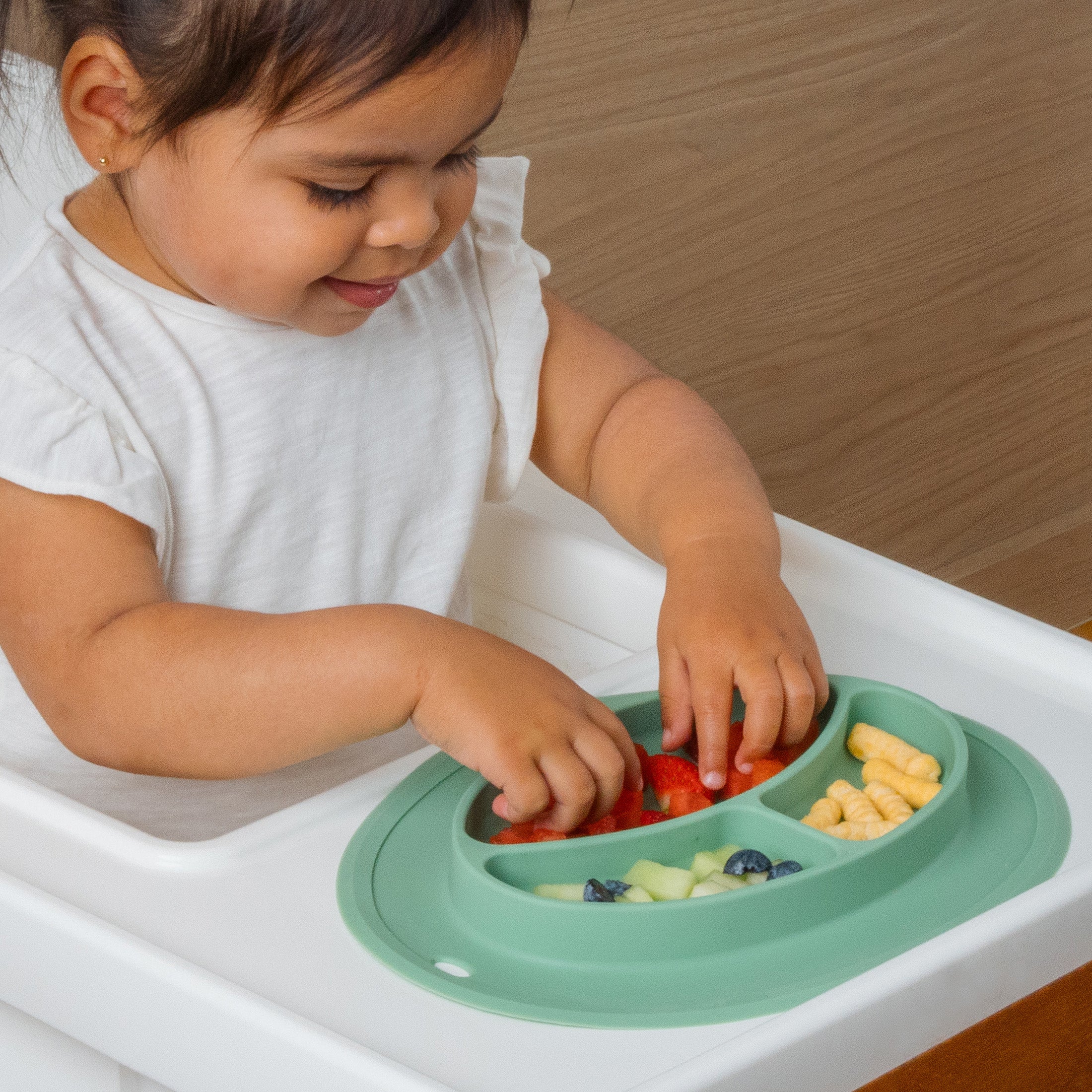 Divider Plate with Suction Placemat  - BPA Free - 100% Food-Grade Silicone - 6m+