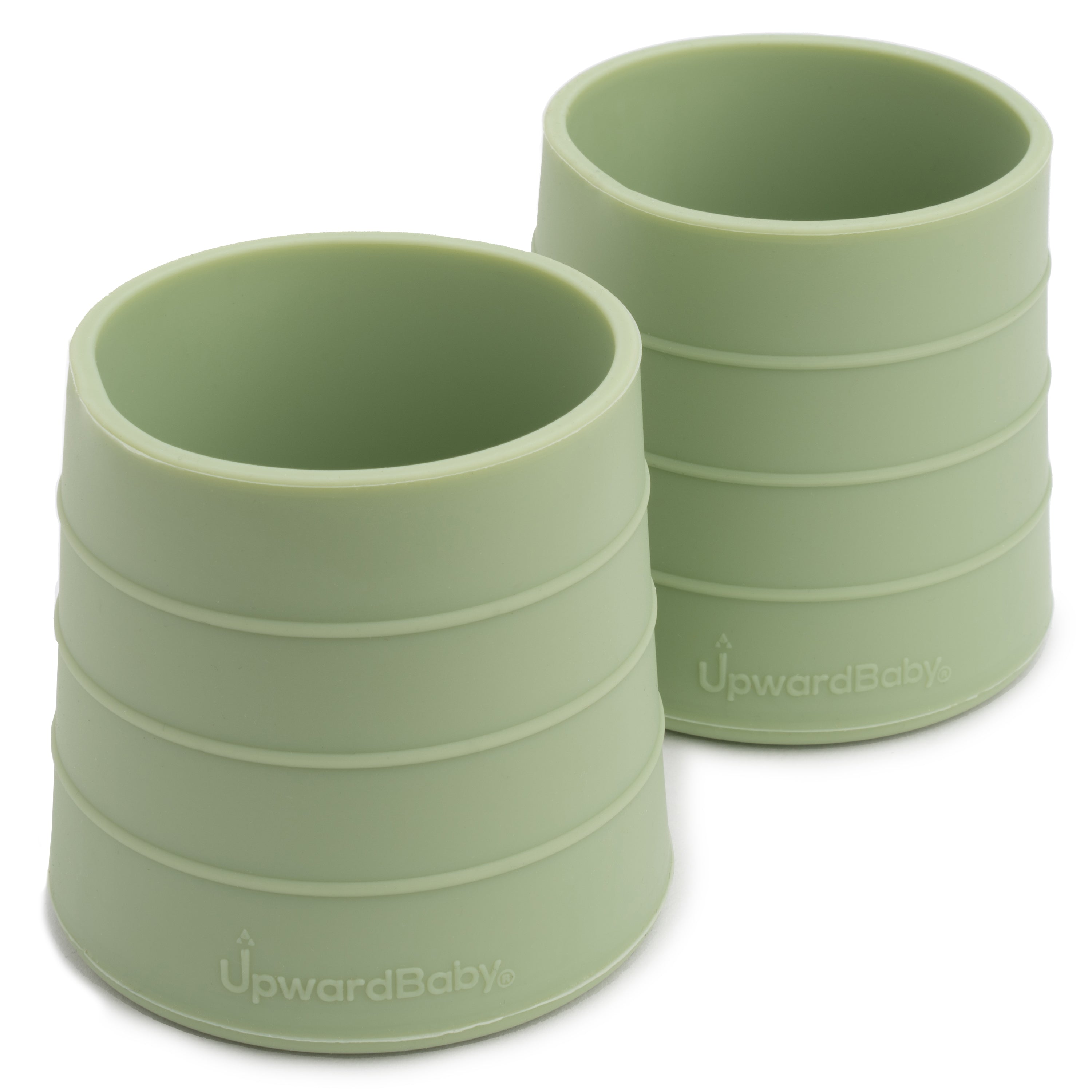 UpwardBaby Silicone Spill Resistant Baby Toddler Cups - Set of 3