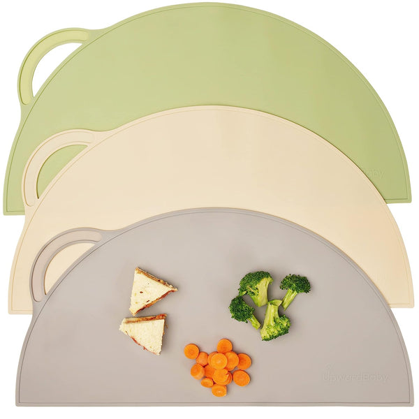 WeeSprout Silicone Suction Placemats for Babies, Toddlers & Kids 2 pack